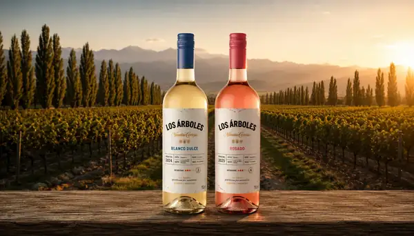 Se han añadido un vino blanco dulce y un vino rosado a la línea Los Árboles