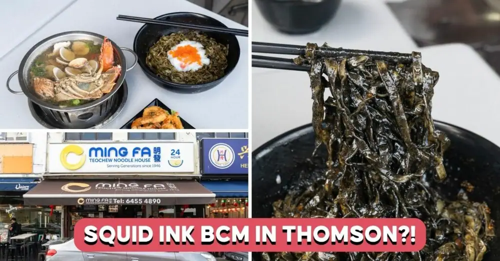 We Tried Squid Ink Bak Chor Mee At Mingfa, Available For A Limited Time Only