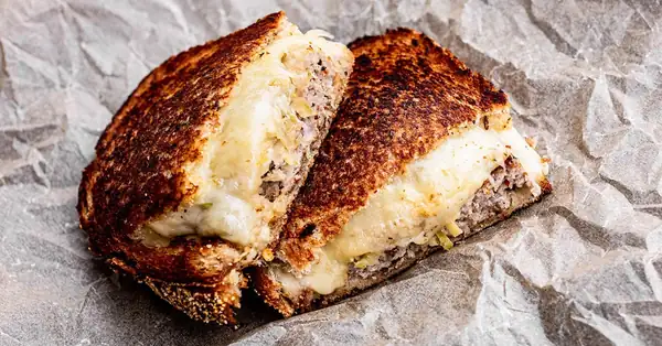Pork Sausage Patty Melt