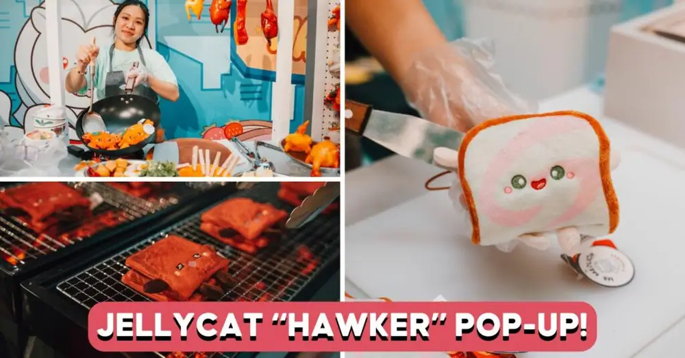 Peluches de comida Dabao Hawker en este restaurante pop-up inspirado en Jellycat