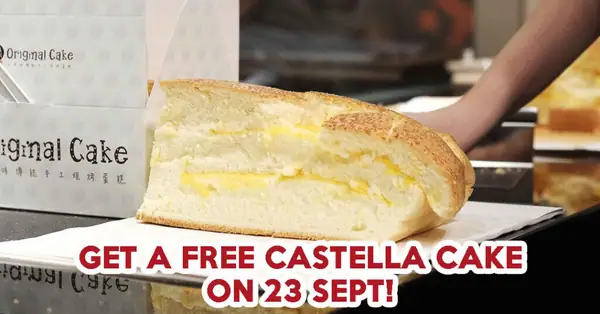 Original Cake Is Giving Out 800 Castella Cakes At Their Opening Day On 23 Sept At Westgate