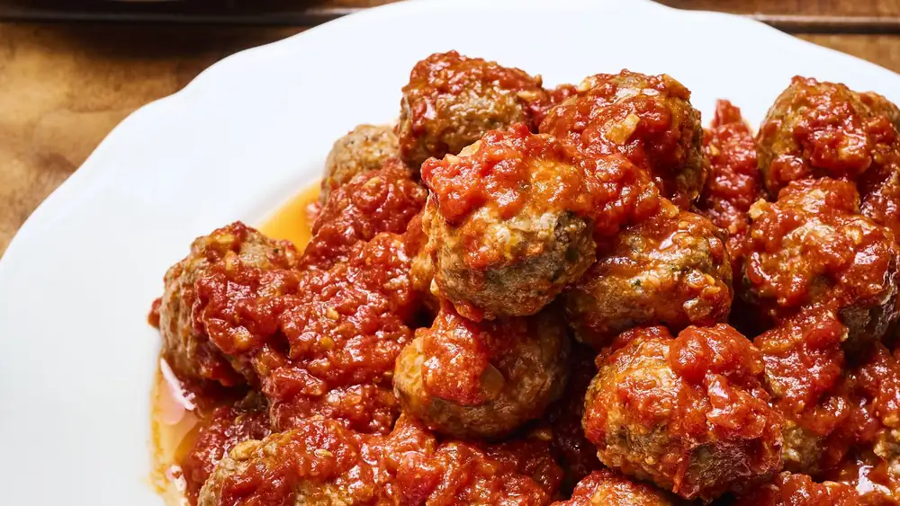 Italian meatballs in tomato sauce by Toscanini