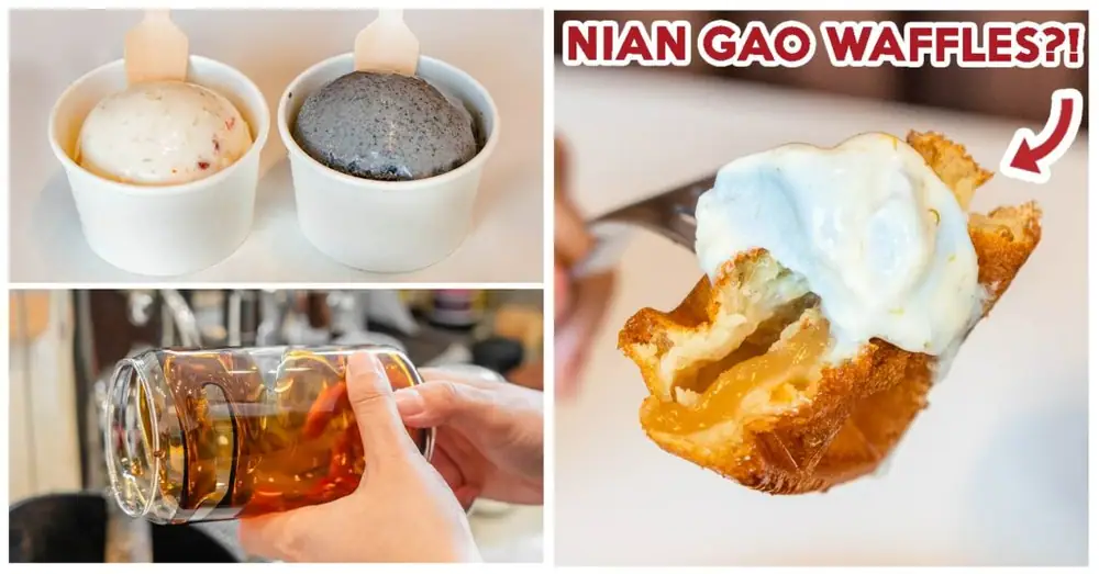 The Better Scoop Review: Dessert Cafe In Serangoon With Pi Pa Gao Latte, Stretchy Nian Gao Waffles And More