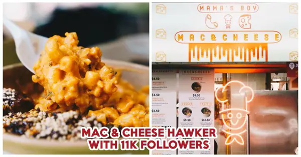 Reseña de Mama's Boy Bakes: Puesto de macarrones con queso de propiedad musulmana con sabor a samyang en Amoy Street