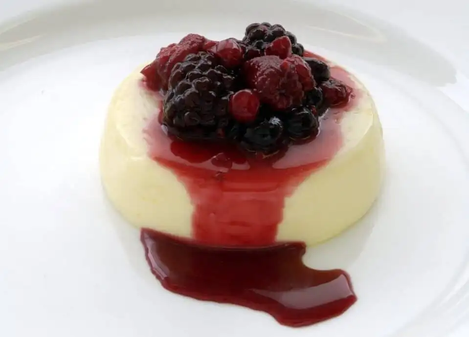 Panna Cotta with Berry Compote
