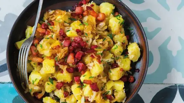 Frilled potatoes