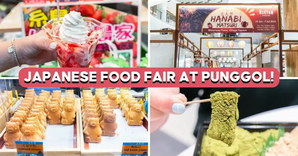 La feria gastronómica Isetan en Waterway Point ofrece hielo raspado de fresa, warabimochi artesanal y mucho más