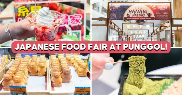 La feria gastronómica Isetan en Waterway Point ofrece hielo raspado de fresa, warabimochi artesanal y mucho más