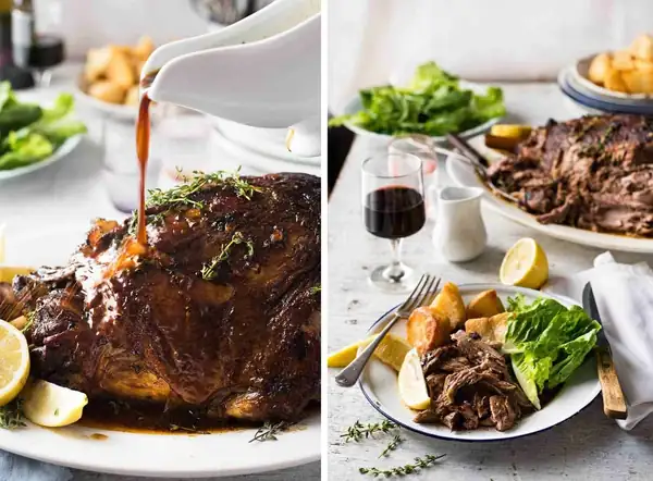 Greek Slow Roasted Leg of Lamb