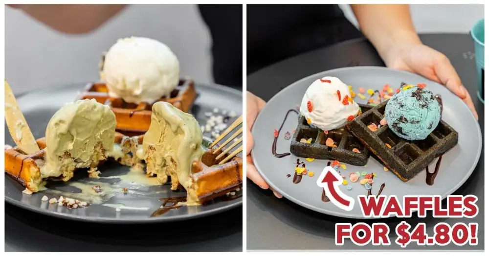 Reseña de Naked Ice Cream: Nueva cafetería en Serangoon con waffles y helados, abierta hasta las 2 a. m.