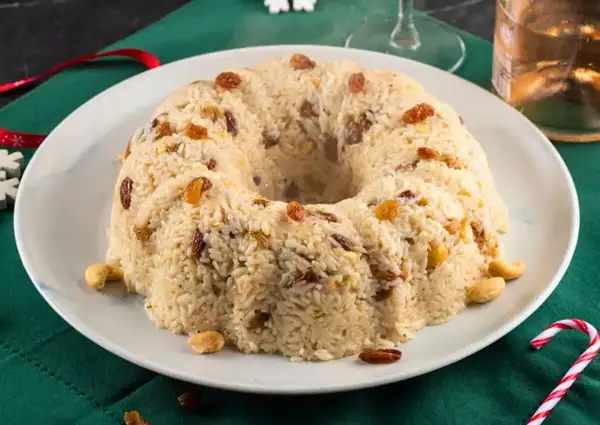 Rosé-Infused Rice with Cashews & Raisins