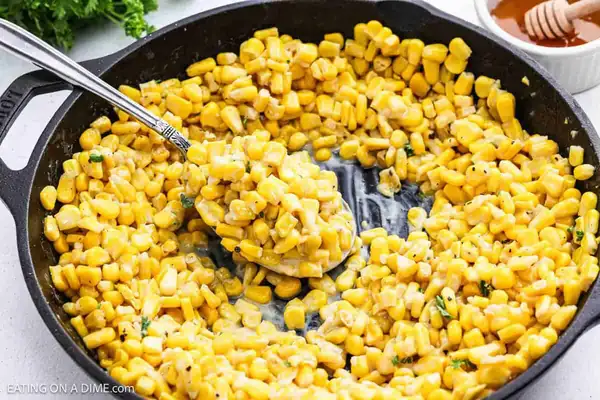 Honey butter skillet corn and the softened cream cheese secret that makes every kernel perfectly creamy
