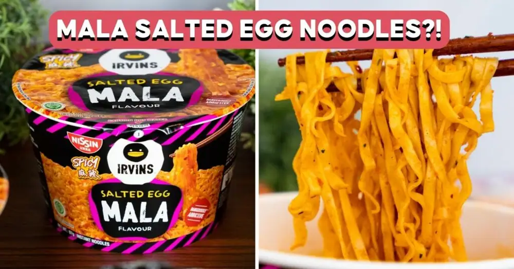 NISSIN X IRVINS Has New Mala Salted Egg Instant Noodles