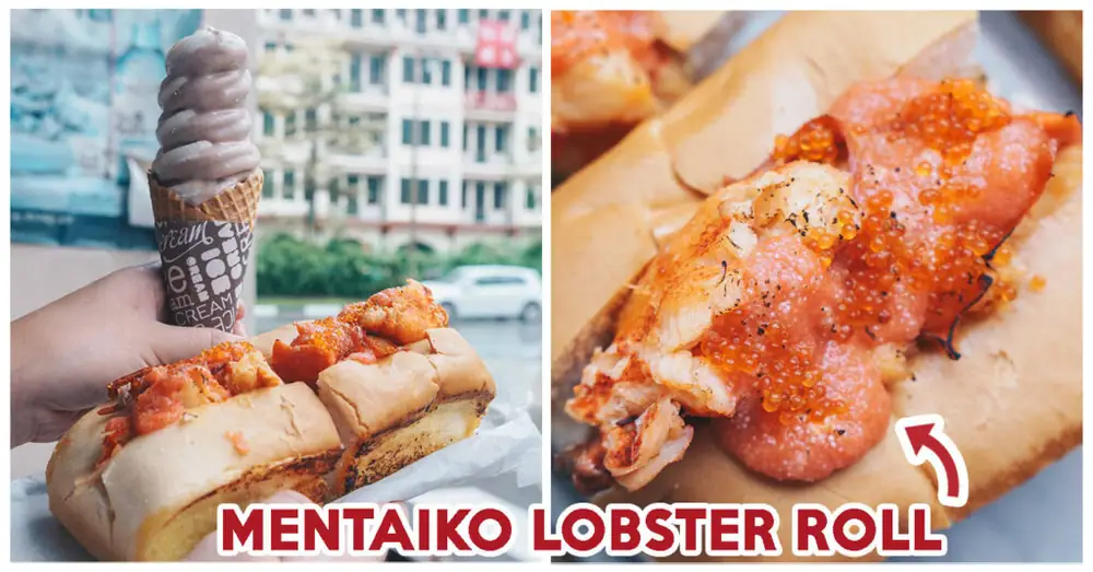 Reseña de Lobsters & Ice Cream: Rollo de langosta Mentaiko y helado de mariscos por $20 netos en Chinatown