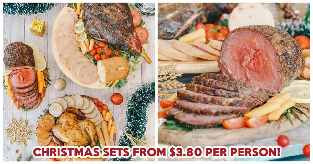 FairPrice Has A Halal Christmas Set With Lemon Butter Chicken And Cranberry Cheese Sausage And >40 Deli Items