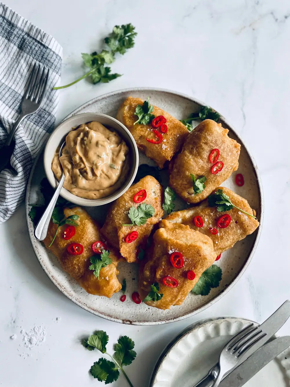 Crispy Battered Cod Recipe with Creamy Hoisin Tartar Sauce