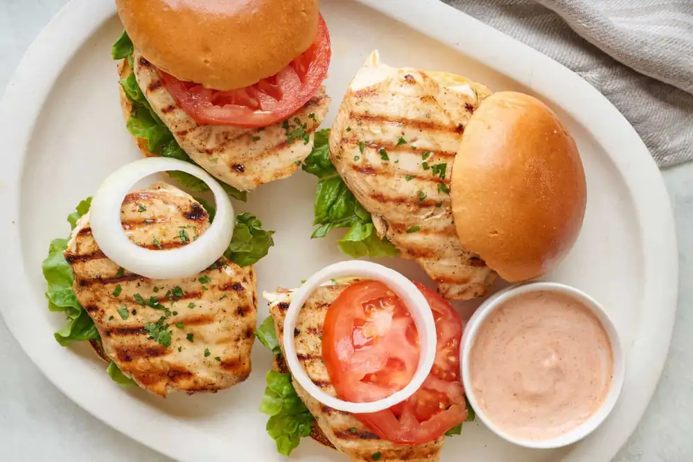 Grilled chicken sandwich