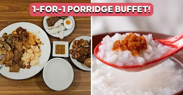 Enjoy $14.40++ Porridge Buffet With Braised Duck, Seafood And More In Dhoby Ghaut