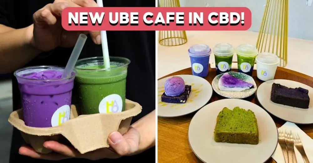 SG’s First Ube Cafe Opens In Tanjong Pagar With Drinks And Desserts From $4.50