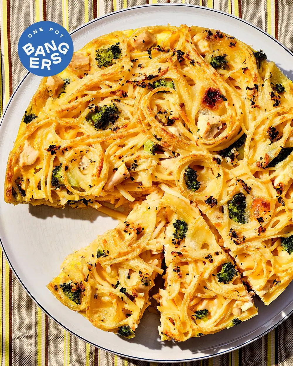 Chicken and Broccoli Pasta Frittata Recipe