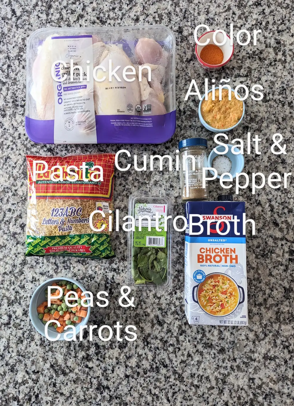 Sopa de Letras con Pollo