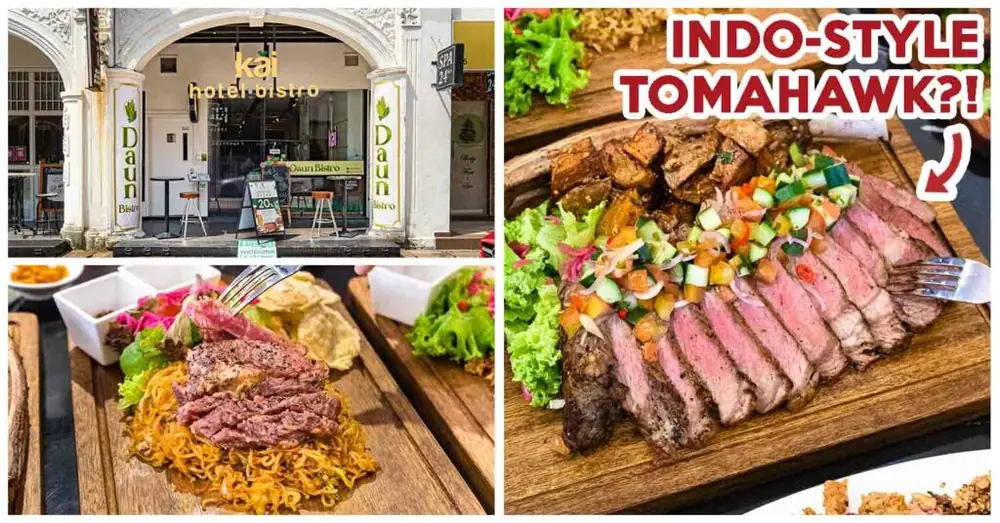 Reseña de Daun Bistro: Indomie de chuletón, platos de carne XXL y más en Bugis.