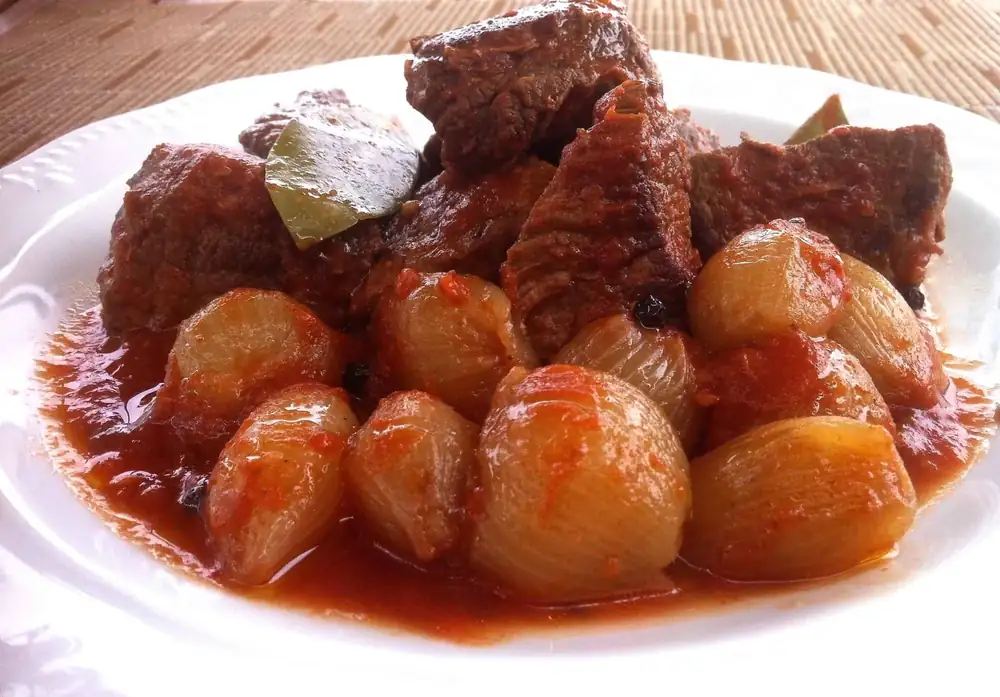 Traditional Sofrito Beef Stew Recipe from Corfu