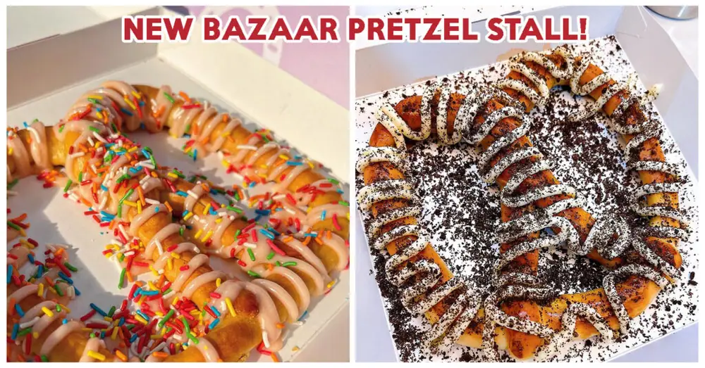 Nasty Cookie Founder Opens Pretzel Stall At The Geylang Bazaar, Selling Flavours Such As Ondeh Ondeh And Pizza