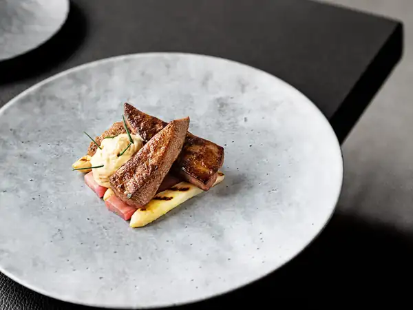 Take 5: Calf's liver with rhubarb and asparagus