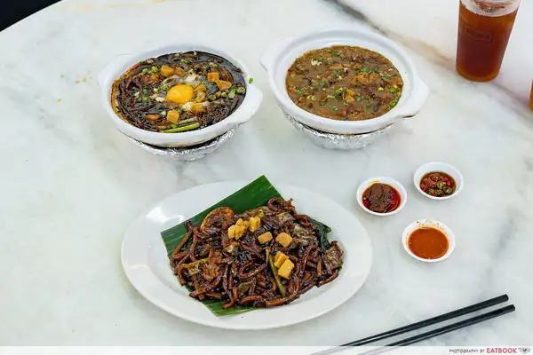 Revisión de gachas fritas de dinastía: gachas fritas famosas y KL Hokkien Mee en Jalan Besar