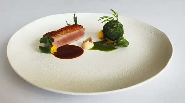 Rack of Lamb with Lamb Pâté & Sea Herb Coulis
