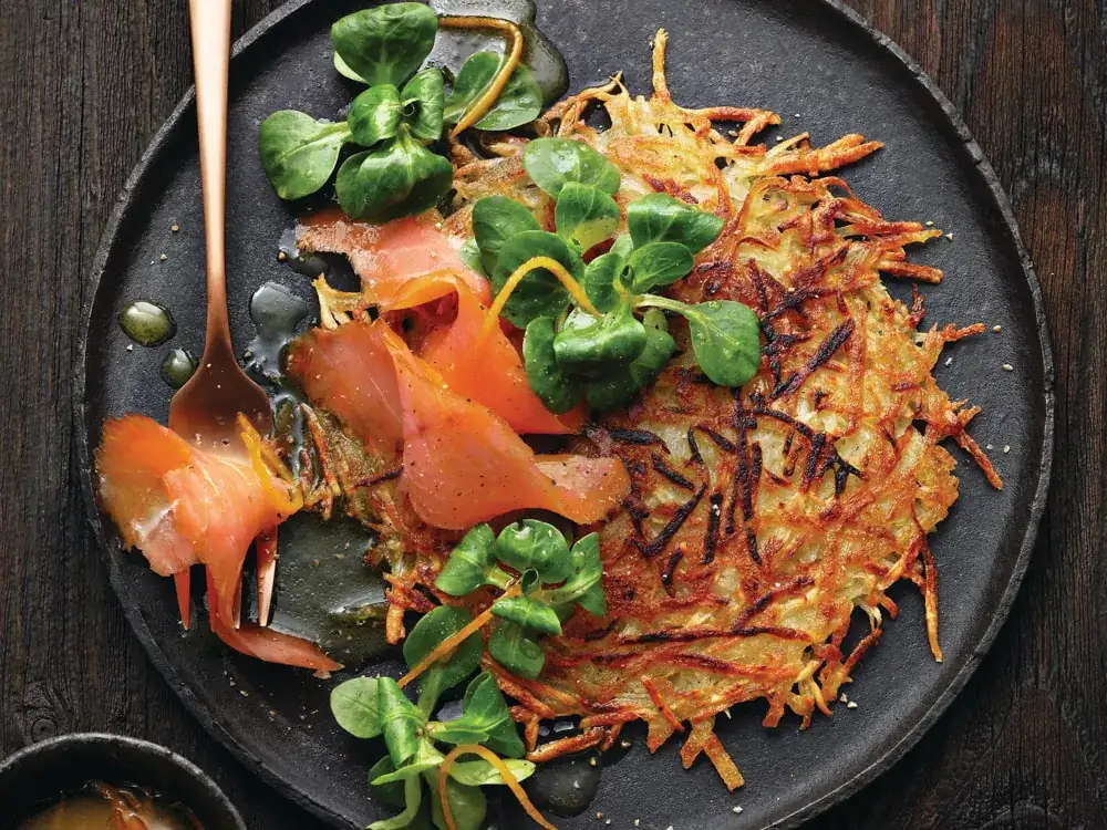 Black salsify rösti