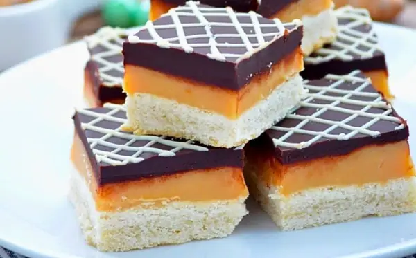 Galletas de mantequilla de millonario (galletas de mantequilla con caramelo)