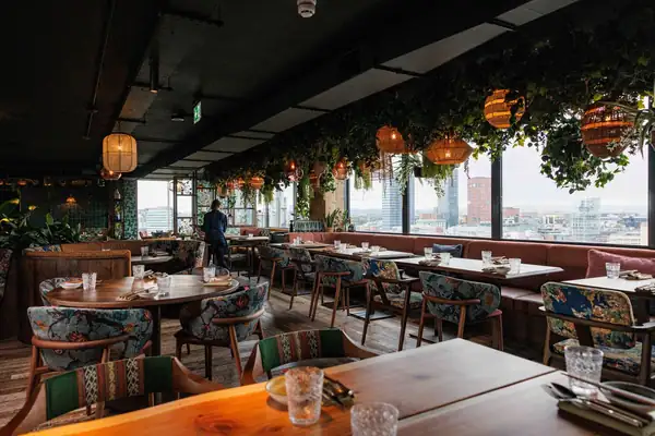 Inside the new rooftop bar and restaurant with Southeast Asian cooking and breathtaking views of Manchester