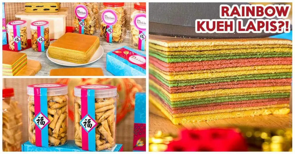 Deli-Indo Has 8 Kueh Lapis Flavours Including Durian And Mocha, Crunchy Cheese Rolls And More For CNY