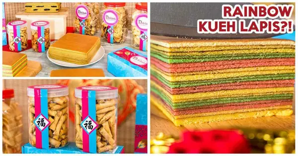 Deli-Indo ofrece 8 sabores de Kueh Lapis, incluyendo durian y moca, rollitos de queso crujientes y más para el Año Nuevo Chino