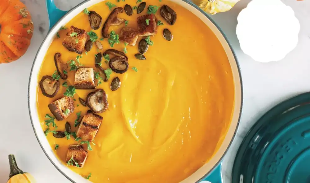 Creamy Pumpkin Soup With White Beans