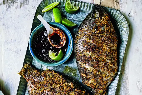 Whole Grilled Tilapia by Zoe Adjonyoh