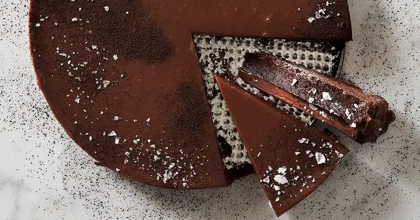 Malted Milk and Dark Chocolate Tart