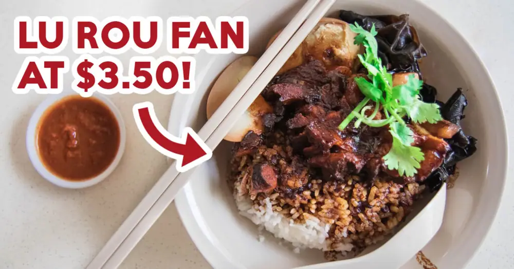 Mr Lorbak Review: Cheap And Good Lu Rou Fan With Egg At $3.50 At Ubi