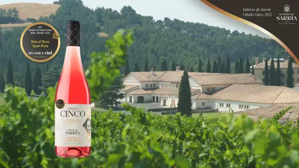 Señorío de Sarría Viñedo Cinco 2025, elegido mejor vino rosado de España en MUNDUS VINI