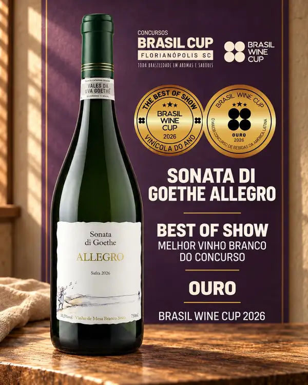 Bodegas de los Valles Vitivinícolas de Goethe ganan medallas en la Copa del Vino de Brasil 2026