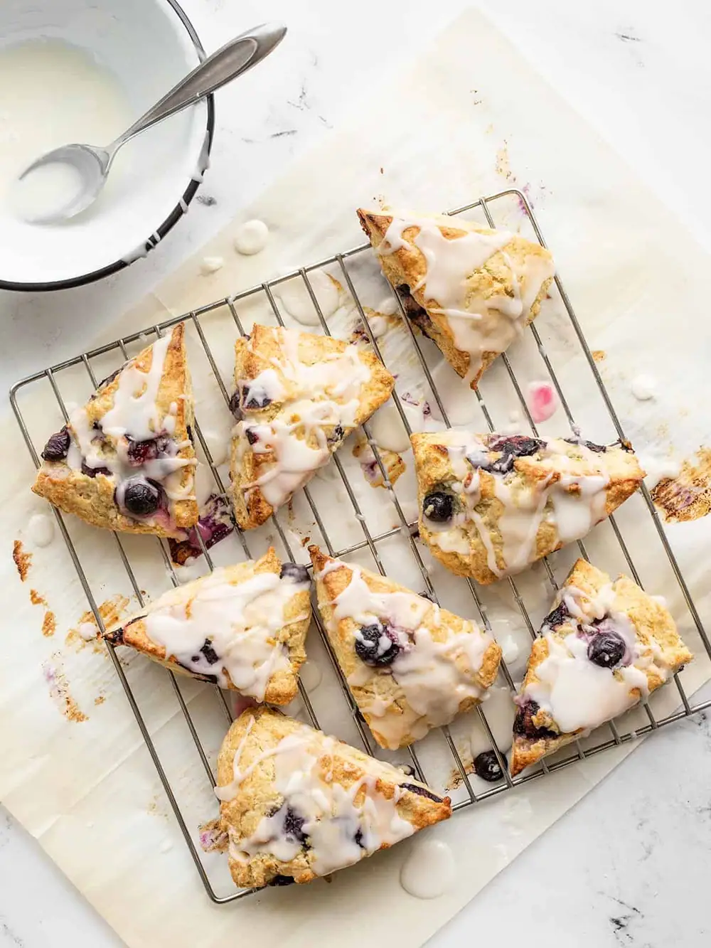 Homemade Lemon Blueberry Scones