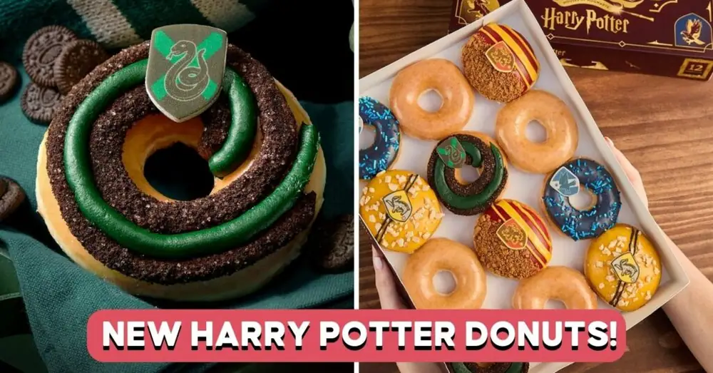 Krispy Kreme lanza donas de Harry Potter con sabores inspirados en 4 casas de Hogwarts