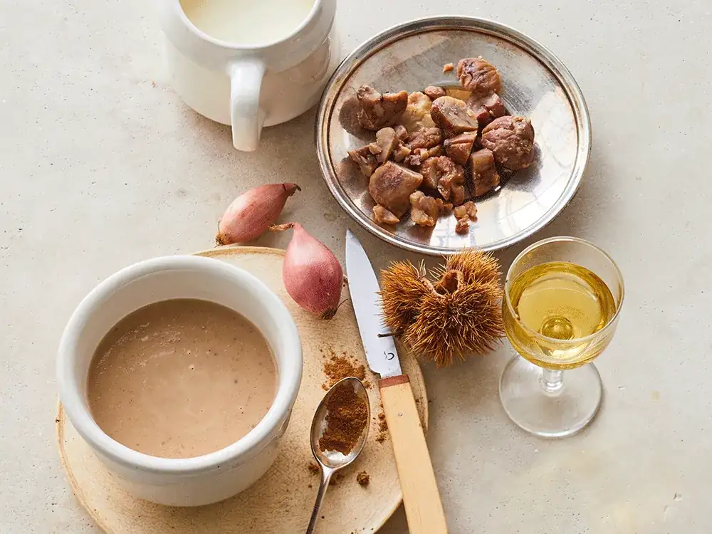 Creamy chestnut sauce