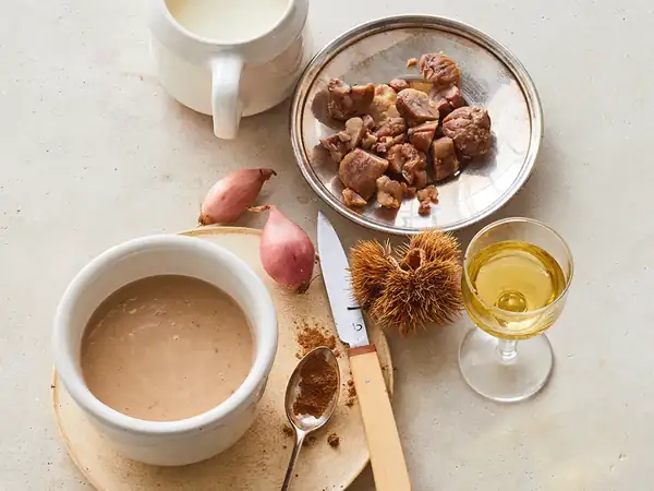 Creamy chestnut sauce