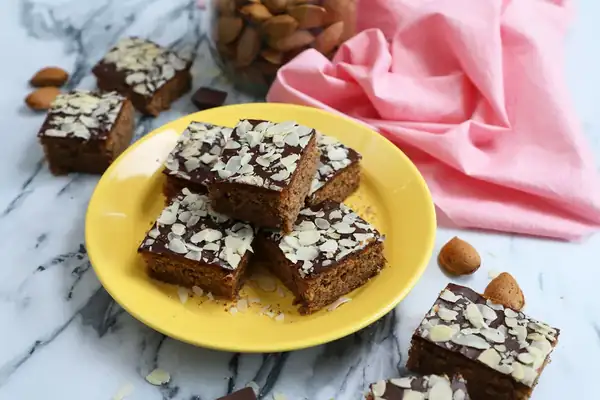 Apple and walnut mixed cookies with chocolate glaze