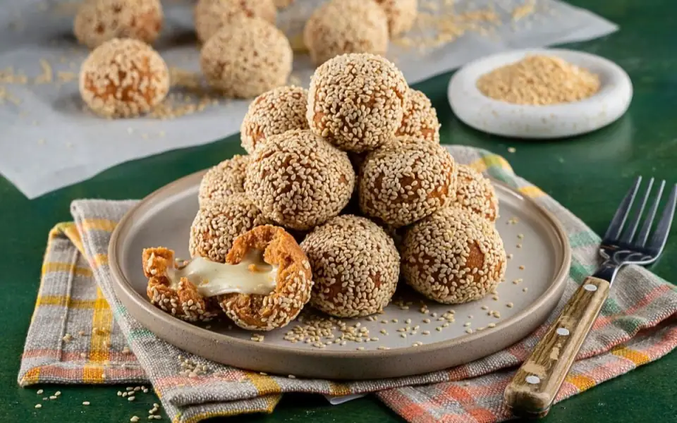 Red Lentil & Mozzarella Croquettes