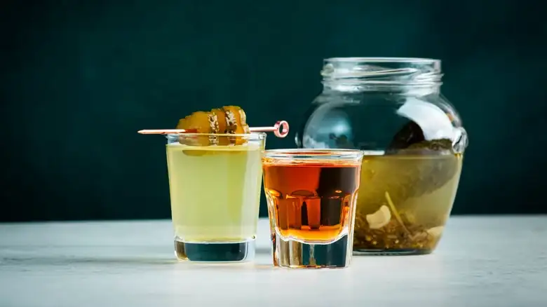 The Genius Pickle Hack That Totally Elevates A Pickleback Shot