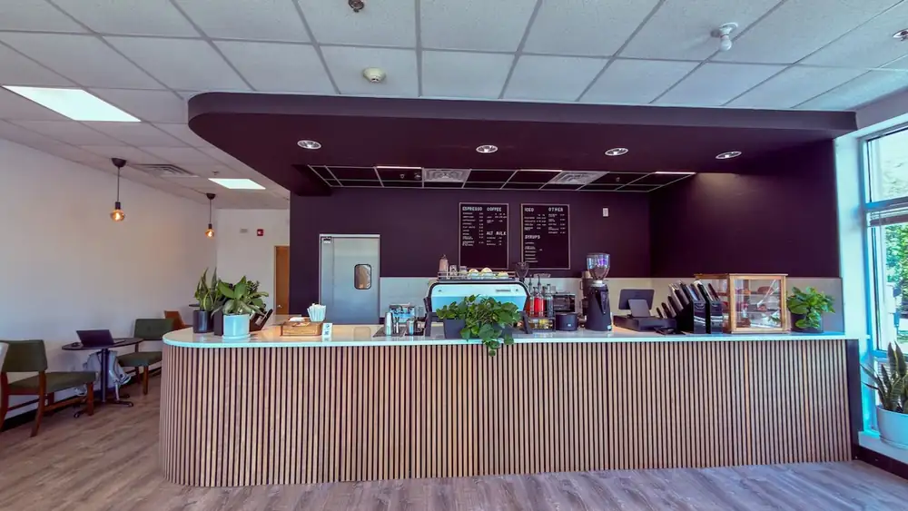 Dentro del primer café de Outsiders Coffee en Nueva Jersey